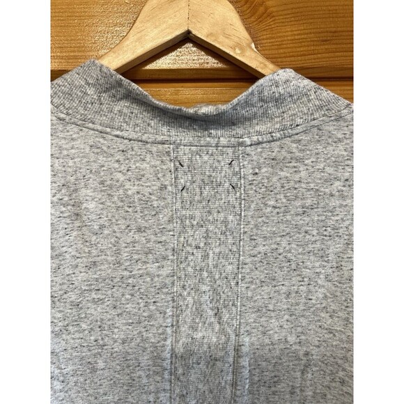 Lou & Grey Dolman Open Front Cardigan Top Size XS Gray Rayon Blend Side Split - Picture 5 of 5